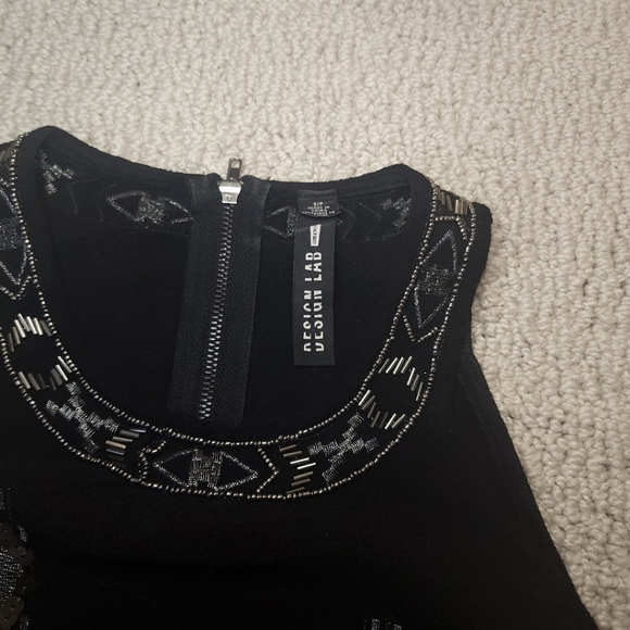 Design Lab Lord & Taylor Embellished Crop Top - Picture 2 of 3